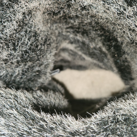 Black Patent Leather Fur Lined Boots - Picture 7 of 7